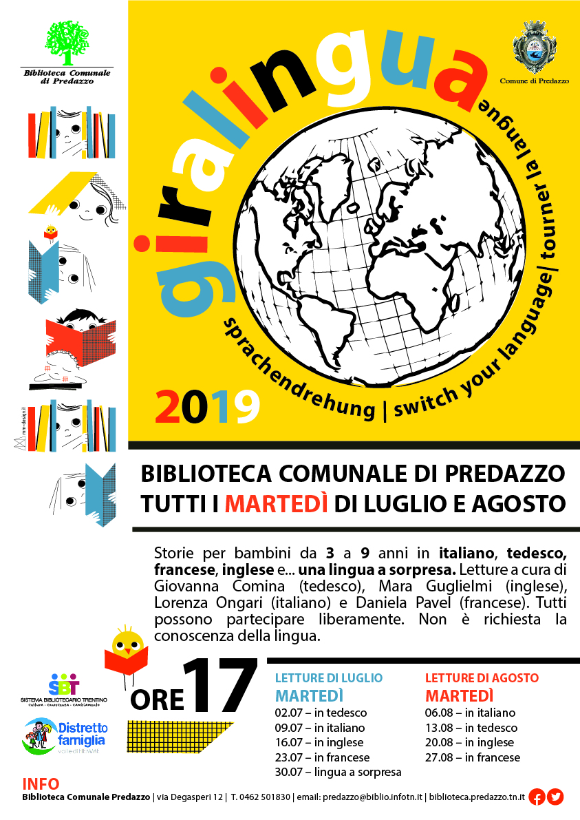 Giralingua Letture Per Bambini In Italiano Inglese Tedesco Francese E Biblioteca Predazzo